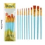 Treeling 10 Chiếc Nghệ Sĩ Paintbrush Bàn Chải Acrylic Bàn Chải Sơn Cho Tranh Màu Nước