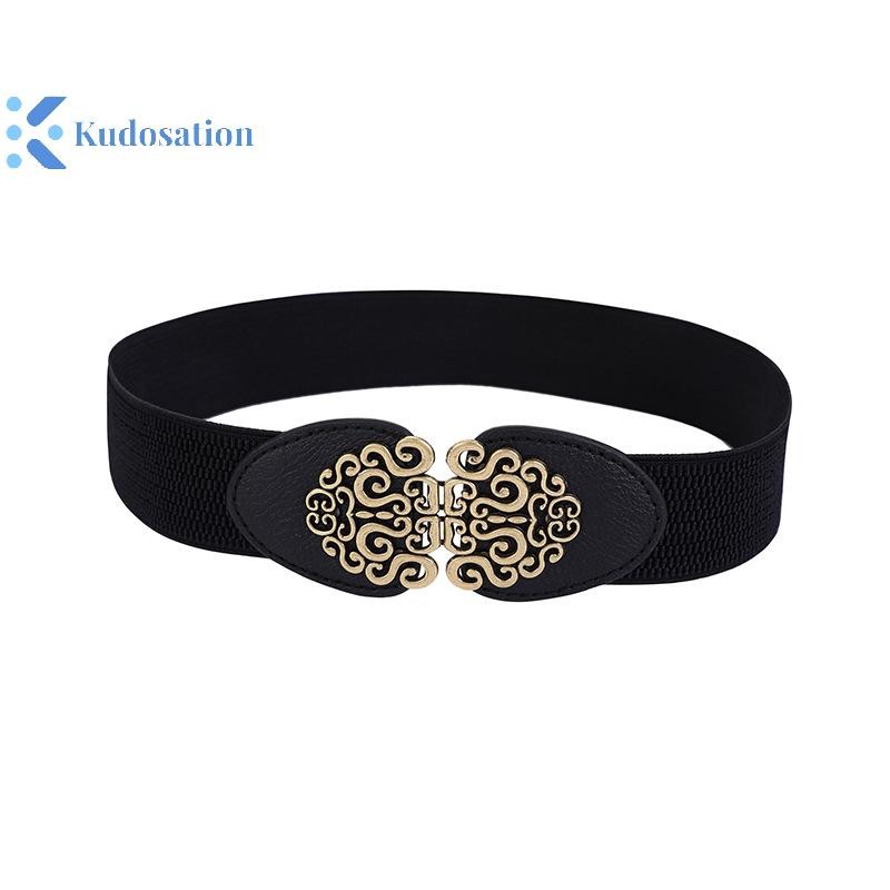 Kudosation Thời Trang Hàn Quốc Nữ Trang Trí Co Giãn Thắt Lưng Rộng Khóa Đầm Áo Len Áo Len Thắt Lưng Cho Người Phụ Nữ
