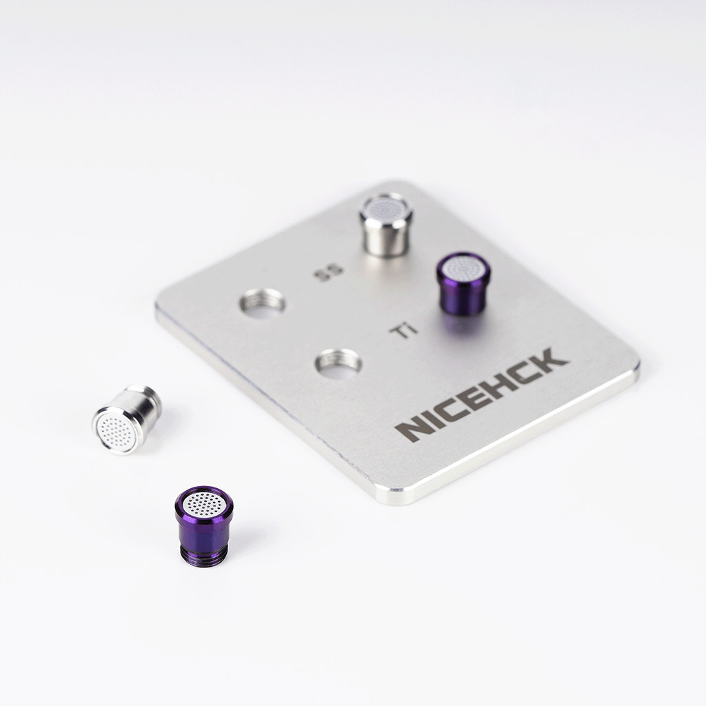 NICEHCK Tai nghe có thể tháo rời Ống âm thanh Hợp kim titan & Chất liệu thép không gỉ Vòi phun điều chỉnh âm thanh cho tai nghe Himalaya NX8