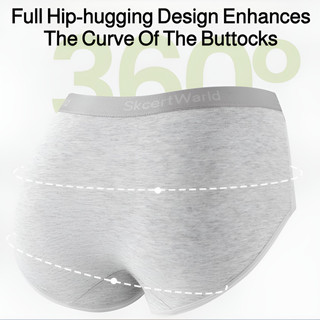 『Brelira』Pure Cotton Panties Mid Waist Seamless High Elasticity Panty Women Antibacterial Sports Underwear Breathable ​​Briefs​​
