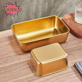 [PNPIA] Khay đựng bánh Tiramisu bằng thép không gỉ có nắp Hộp bảo quản bánh Dụng cụ làm bánh tráng miệng gia đình VN
