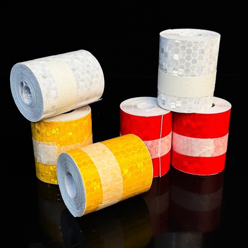 Băng phản quang dính mạnh - Nhãn dán cảnh báo dễ cắt rộng 5CM - Dải phản quang siêu phản quang cho cửa ô tô​​
