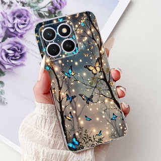 Dành Cho Honor X8c Vỏ ABR-LX1 ABR-LX2 ABR-LX3 Ốp Lưng Mới Phong Cách Bướm Hoa Mềm Mỏng Cho HonorX8c X 8c 2025 Ốp Lưng