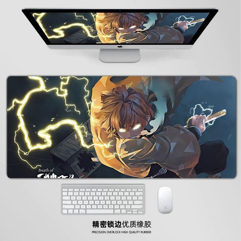 Tấm lót chuột lấy cảm hứng từ Demon Slayer - Đế cao su chống trượt 3mm, Họa tiết Anime để chơi game & văn phòng