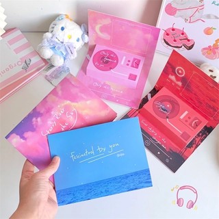 Thiệp Giấy Sinh Nhật Vintage Phong Cách Romance Đĩa Nhạc Quà Chúc Mừng Độc Đáo Timo GQ55