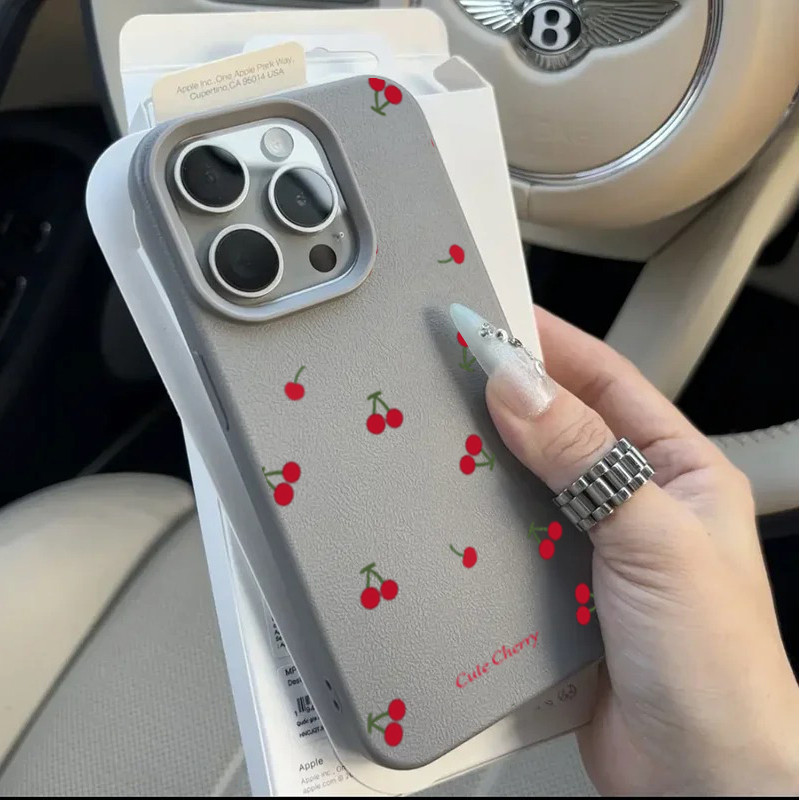 Ốp Lưng Cho OPPO A3X A40 A3 A5 PRO A5X RENO 10 PRO 7Z 8 5G 6 5 Bao Da Sang Trọng Nơ Hoa Anh Đào Lichee Silicon Mềm Mại