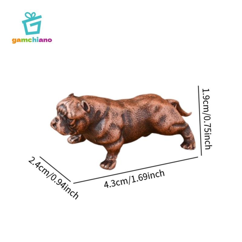 Hình Chó Đồng Tượng Mini Thủ Công Tay Nghề Thực Tế Handmade Sưu Tập Điêu Khắc Cho Máy Tính Để Bàn Bàn Nhà Bàn Trang Trí Xe Hơi