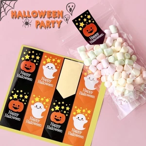 5 Tờ Halloween Bí Ngô Ma Dán Quà Tặng Bao Bì Niêm Phong Nhãn