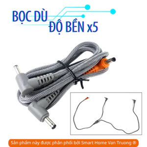 Dây Áo Điều Hòa nối quạt bọc dù - Cáp nối pin quạt cổng DC Cao Cấp Chống Đứt. 5v