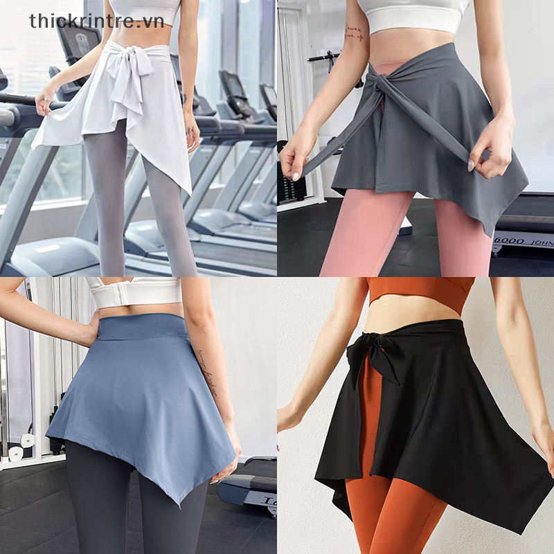 Thi Lưới Yoga Mảnh Váy Chống Trơn Trượt Nữ Tập Gym Yoga Thể Dục Mở Rộng Thiết Kế Buộc Dây Ngoài Trời Huấn Luyện Lưới Váy Bao Mông VN