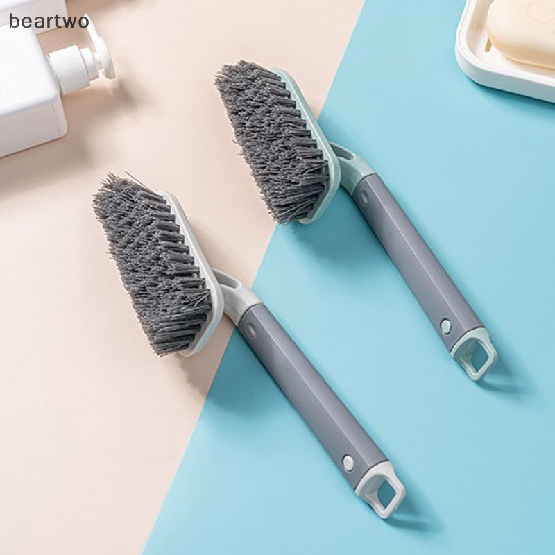 < Beartwo > Bàn Chải Sàn Phòng Tắm Rửa Tường Nhà Vệ Sinh Ngói Góc Khe Cắm Bàn Chải Dụng Cụ Vệ Sinh Đẹp