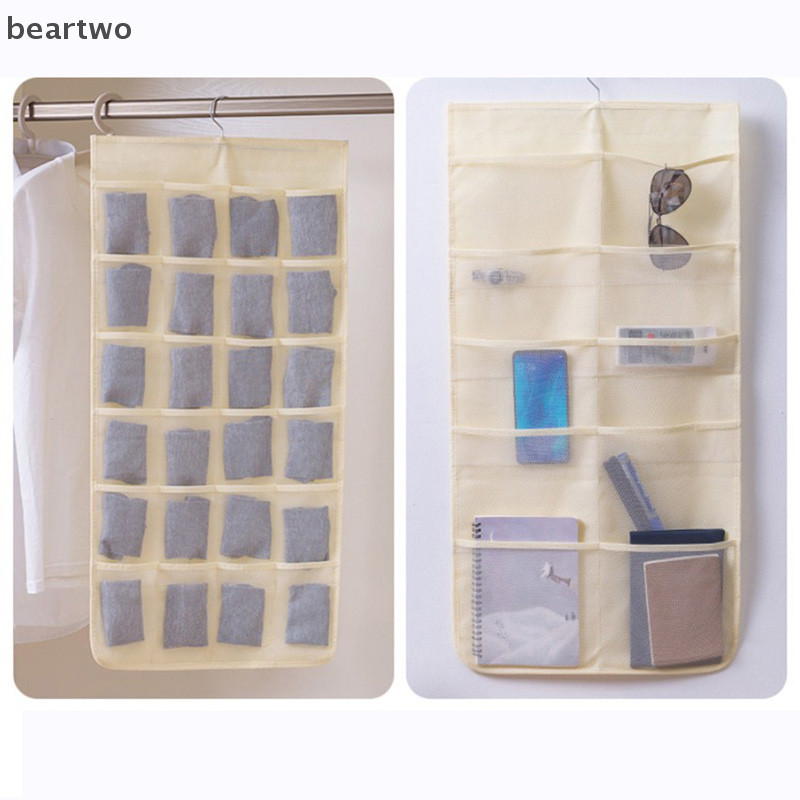 < Beartwo > Túi đựng đồ hai mặt gấp áo ngực treo quần áo Móc treo đẹp