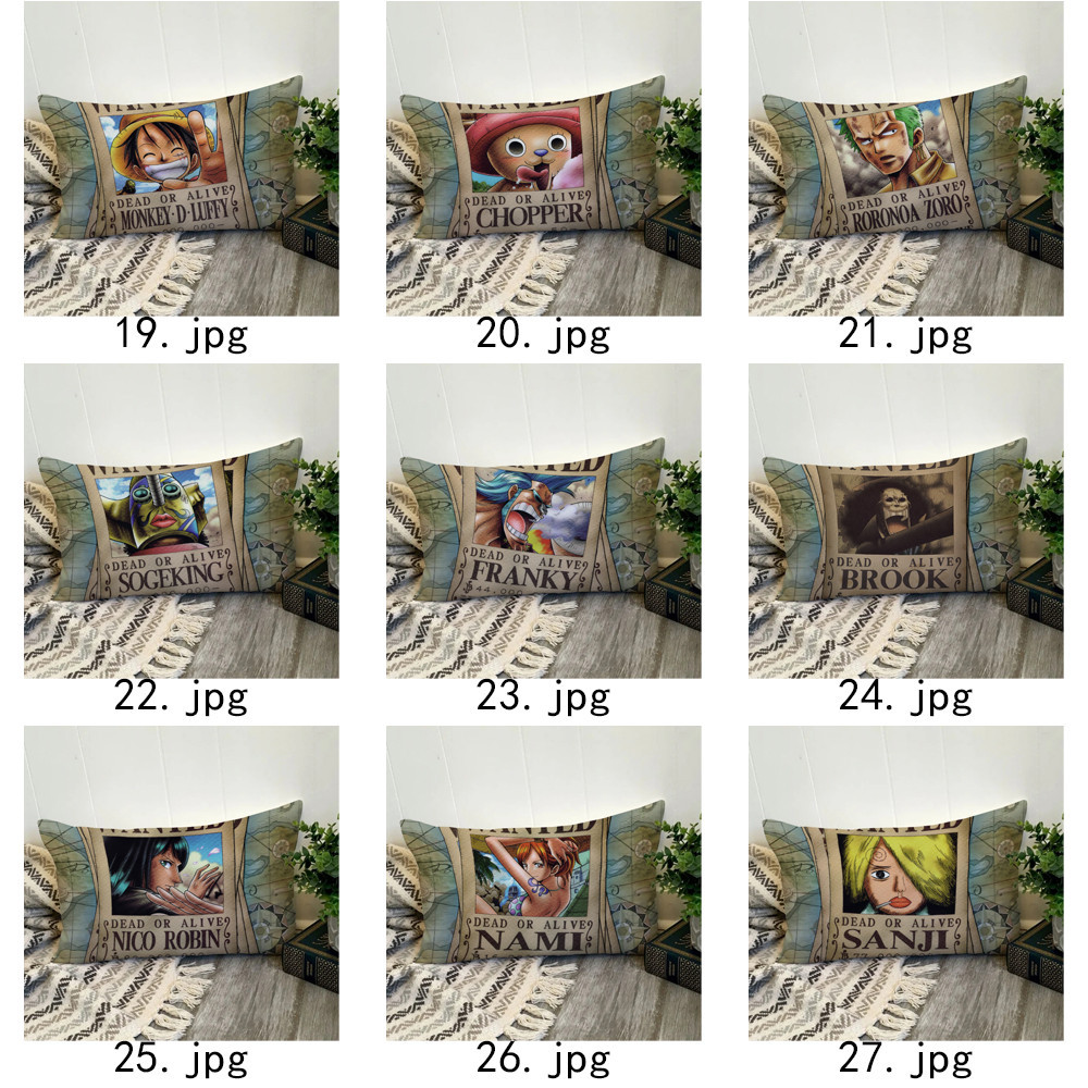 One PIECE Vỏ Gối Hình Chữ Nhật In Hình Một Mặt Đệm Polyester Trang Trí Nhà Cửa Món Quà Tốt Nhất (Không Có Lõi)