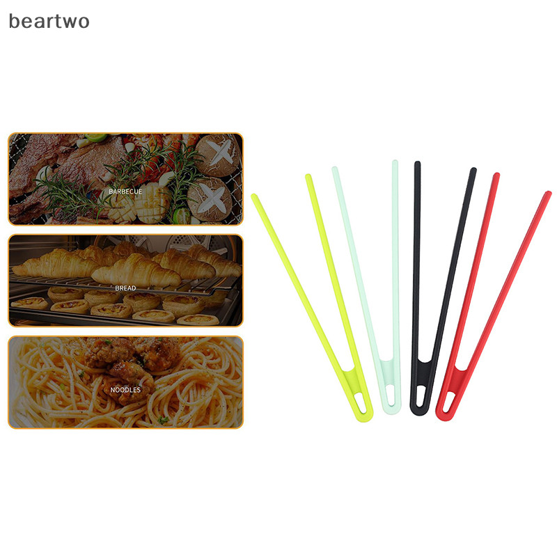 < Beartwo > Bánh mì nướng thực phẩm bằng silicon Lưỡi Trivet cho kẹp nhà bếp Kẹp nấu ăn chống trượt Kẹp Salad BBQ Dụng cụ nướng Phụ kiện nhà bếp Đẹp