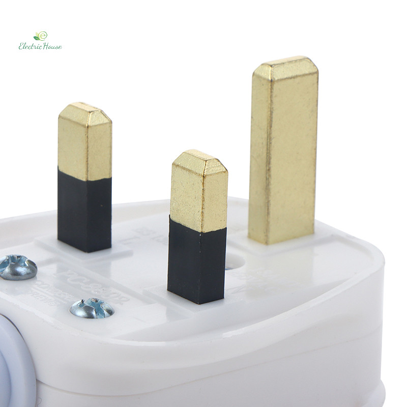 [Nhà Điện] Phích Cắm Điện Có Thể Tháo Rời Loại G Trắng Đen 3 Pin UK Main Plug 13A Thiết Bị Lắp Ráp Dây Điện Cầu Chì Đầu Nối Dây mới