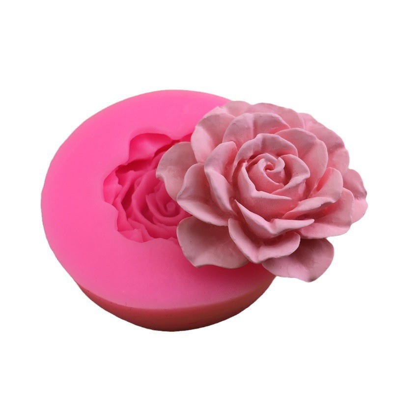 3D Hoa Hồng khuôn silicon socola fondant trang trí bánh thơm thạch cao DIY nướng bánh