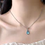 Vòng cổ mặt dây chuyền thả nước không đều tính khí cổ điển dành cho nữ Cô gái Retro Vòng cổ thanh lịch Cưới đính hôn Trang sức Quà tặng mới
