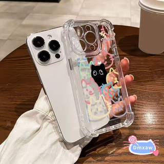 Ốp Điện Thoại Màu Trung Đen Màu Mèo Màu Dễ Thương Cho Realme 15T 15 14 14X Pro P4 V60 Pro Narzo 80 Lite Note 70 70T C75 C75X C67 Neo7 Turbo GT 7 Pro 5G 4G Vỏ Mềm Bốn Vỏ