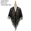 TOPTOOLCX Evening Prom Cape, Với tua rua Khăn choàng nữ rỗng, Áo choàng vải tuyn nhiều màu dự tiệc