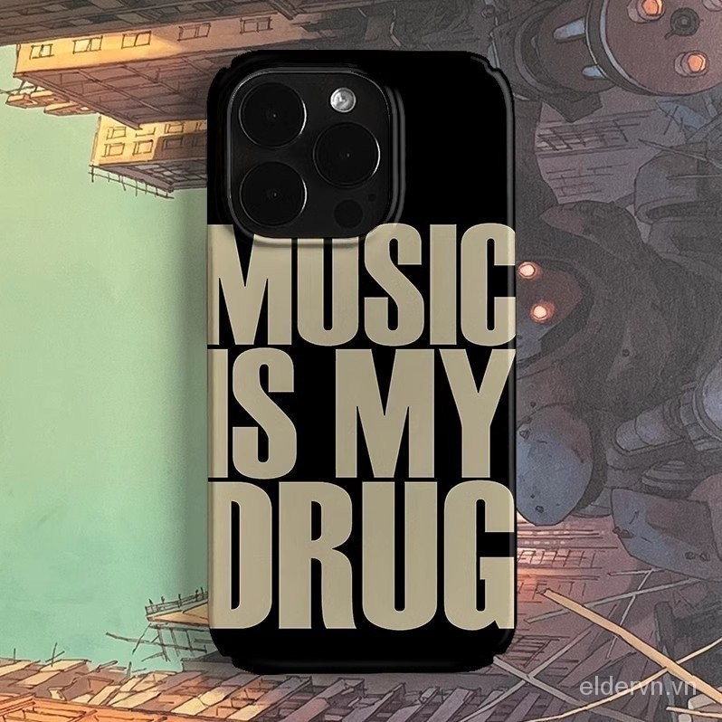 Ốp điện thoại I Love Music QYJS dùng cho IPhone 11 12 PRO 13 14 15 ProMax 7 8 plus X XR XSMAX SE 15 14 PLUS Mẫu Nổ Mẫu Mới bao toàn bộ vỏ cứng nghệ thuật s cao cấp chống rơi Vỏ bảo vệ V2D3