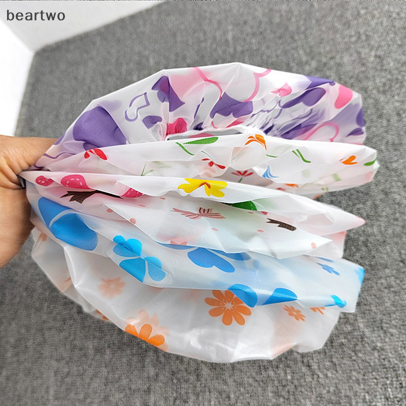 < Beartwo > Vòi hoa sen chống thấm nước Dày co giãn cho nữ Salon tóc Đồ dùng cho nữ Vòi hoa sen đẹp