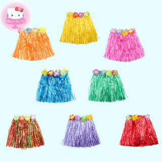 Ánh Trăng Trẻ Em Bé Trai Bé Gái Hawaii Hula Cỏ Đi Biển Váy Hoa Dây Đeo Tay Đầm Dự Tiệc Nóng EN