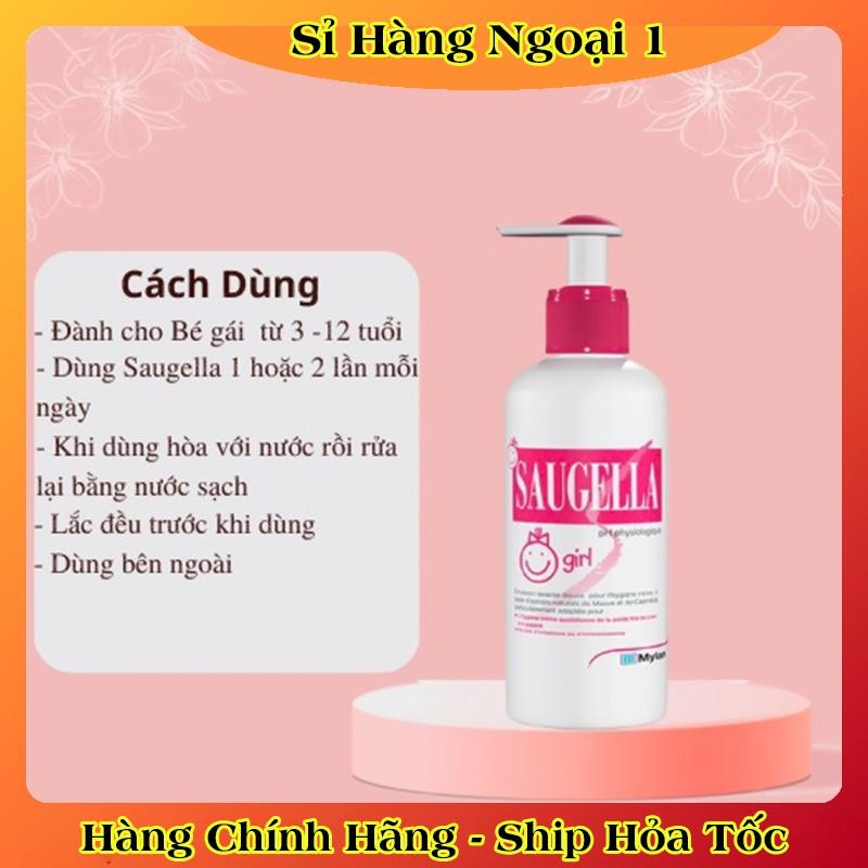 [Hàng Chính Hãng] Dung dịch vệ sinh bé gái Saugella  của đức an toàn cho bé 3-12 tuổi