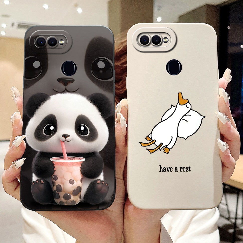 Ốp lưng Oppo F9 Pro F9 CPH1851 Thời trang thẩm mỹ Vỏ sơn gấu trúc dễ thương Oppo F9 Ốp điện thoại CPH1823 CPH1825