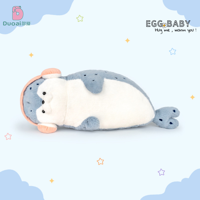 (DUOAI) Đồ chơi sang trọng Sea Otter kèm tai nghe Quà tặng búp bê có dấu dễ thương cho bạn bè Quà tặng sinh nhật