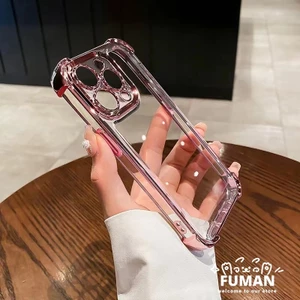 Dành Cho Vivo Y76 Y76S Y52S Y31S Y19 Y5S Y35 Y27 Y32 Y33S 4G Y33T Y21 Y21S Y21A Y21T Y21G Y21E Vỏ Điện Thoại Mạ Kinh Doanh Sang Trọng Đơn Giản Trong Suốt Mềm Chống Sốc Có Túi Khí