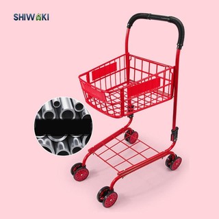Siêu Thị Thu Nhỏ Handcart Chụp Ảnh Đạo Cụ Vui Nhộn Nhập Vai Đồ Chơi Búp Bê Bộ Sưu Tập Giỏ Hàng Cho Trẻ Em Trẻ Em Bé Trai Bé Gái