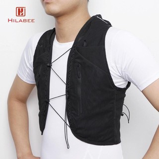 Hilabee Vest Ngoài Trời Daypack Với Nhiều Túi Áo Vest Chạy Bộ Có Thể Điều Chỉnh Ba Lô Để Tập Luyện Cắm Trại Chạy Bộ