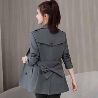 Áo Khoác Gió Nữ Xuân Thu Phong Cách Mới Tính Khí Ôm Hơn Phong Cách Anh Quốc Áo Gió Nhỏ Nữ Giữa Chiều Dài Hợp Thời Trang