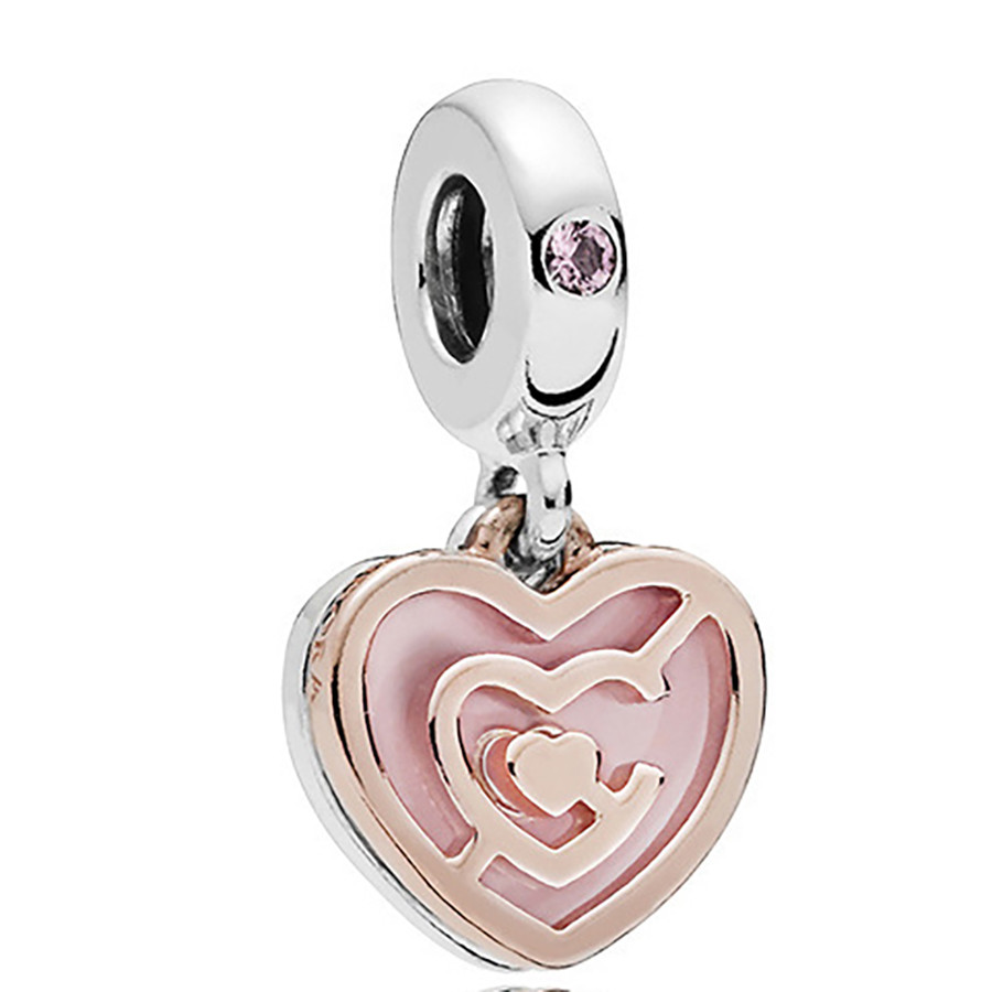 Dinglly Chữ Cái Charm Chìa Khóa Và Bọ Rùa Mặt Dây Chuyền Đính Hạt Phù Hợp Với Vòng Tay Phụ Kiện