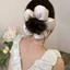 Dây buộc tóc hoa ngoại cỡ 3D Sponge - Dây buộc tóc ruột lớn - INS Flower Sccrunchie - Dây buộc tóc co giãn màu trơn - Mũ đội đầu dây tóc ngọt ngào - Phụ kiện tóc Hàn Quốc 3D Spo