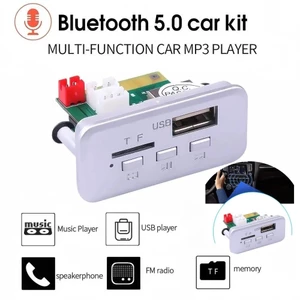 Bảng giải mã Bluetooth DC 12V 5.0 Máy nghe nhạc MP3 Định dạng không mất Bộ giải mã nhạc Mô-đun hỗ trợ USB FM TF AUX Đài phát thanh xe hơi