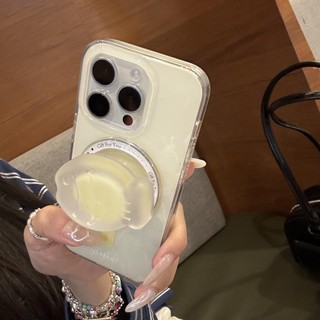 Ốp điện thoại giá đỡ từ tính cá chép mờ đôi trong suốt cho iPhone16 Pro Max 15 14 13 12 Pro Max Vỏ bảo vệ camera chống sốc Vỏ cứng mờ