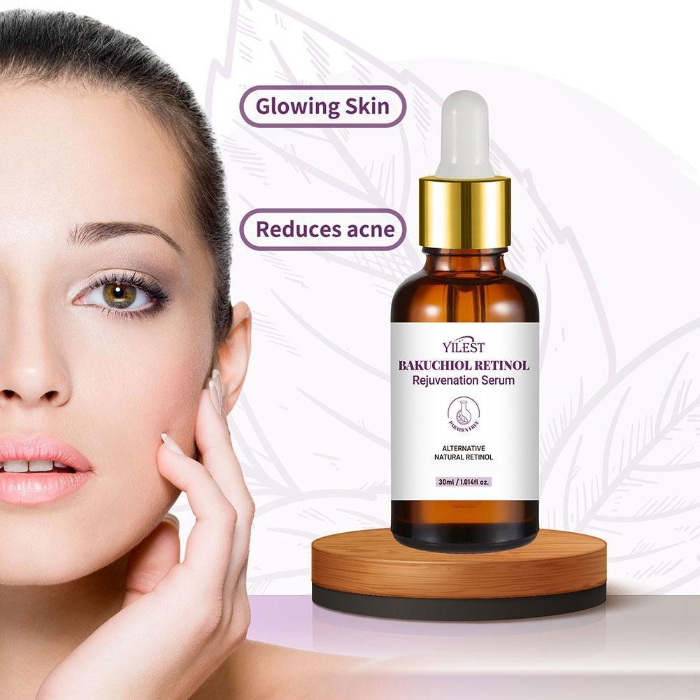 Học 30ml Bakuchiol Retinol Trẻ Hóa Serum Thu Nhỏ Mặt Tinh Chất Lỗ Chân Lông V5w1