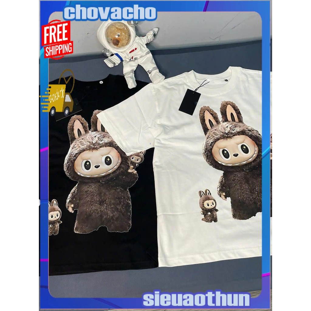 Áo thun Stee Cổ tròn LABUBU PIC 02 Localbrand ICVCVNI Unisex Cotton