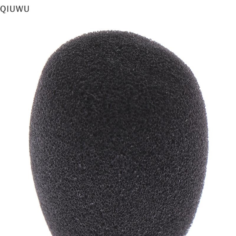 Qiuwu 5 Chiếc Tai Nghe Xốp Mic Cover Micro Kính Chắn Gió Tai Nghe Xốp Đen Micro Bộ Chuyên Dụng Thay Thế Tai Nghe.