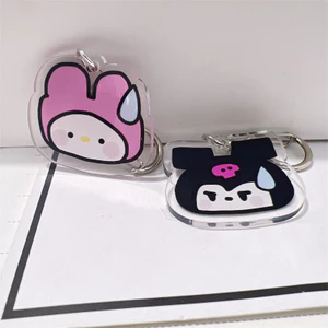 Mặt dây chuyền cặp đôi dễ thương Kuromi đổ mồ hôi ngộ nghĩnh