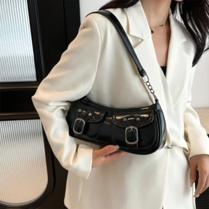 SA Túi đeo nách nữ sành điệu với không gian lấp lánh Túi đeo vai bằng da PU Đảng Satchel Túi xách Phụ kiện thời trang thông thường