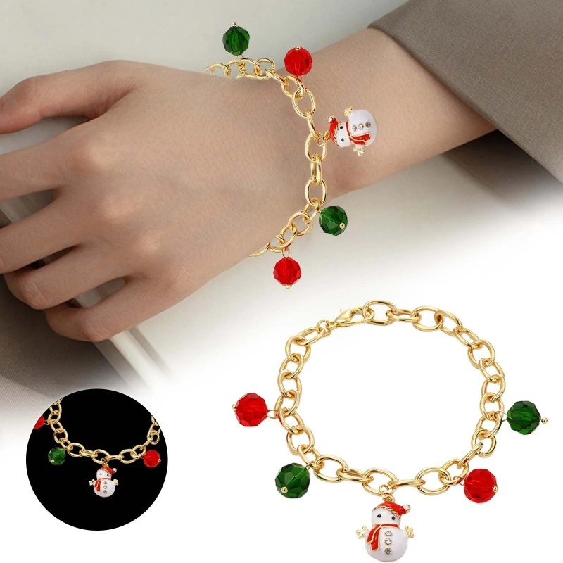Ông Già Noel Hạt Vòng Tay Thời Trang Cho Nữ Tiệc Năm Mới Trang Sức Quà Tặng Giáng Sinh