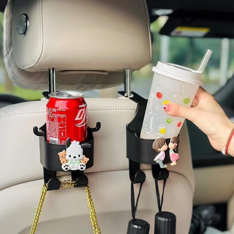 Hộp đựng cốc ô tô Hộp đựng cốc nước đa chức năng Móc giữ cốc hoạt hình dễ thương, thiết kế sáng tạo, có sẵn cho bé gái