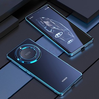 Vỏ mạ điện sang trọng cho Honor X7B X9B X9A X9 Ốp điện thoại di động chống sốc trong suốt Bao gồm tất cả các cạnh Vỏ mềm chống rơi