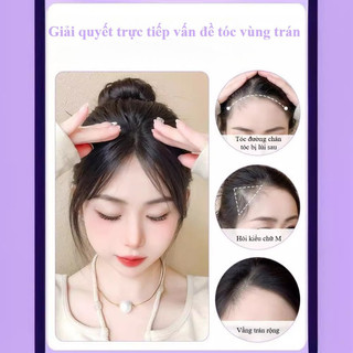 Tóc Giả Hai Mái 4D Mái Bay,  An Toàn, Tự Nhiên, Phong Cách Hàn Quốc Dễ Thương, Tăng Đẹp Và Tự Tin!