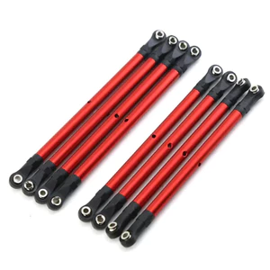 8 Chiếc Hợp Kim Nhôm RC Liên Kết Thanh Liên Kết Bộ 313MM Chiều Dài Cơ Sở Cho 1 / 10 AXIAL SCX10 90046 TRX4 RC Xe Bánh Xích Phụ Kiện