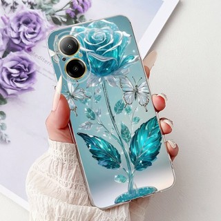 Dành Cho Realme C67 4G Vỏ RMX3890 Vỏ Bướm Silicon Mềm Trong Suốt TPU Chống Sốc Ốp Lưng Cho RealmeC67 C 67 4G