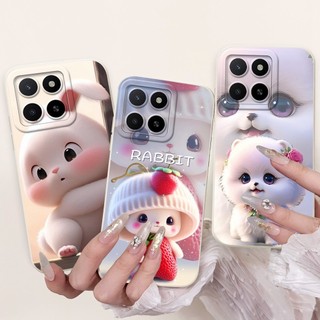 Vỏ hoạt hình dễ thương cho Honor X5b GFY-LX2 Vỏ silicon lỏng mềm chống sốc TPU cho Honor X5b Plus X 5B Vỏ điện thoại