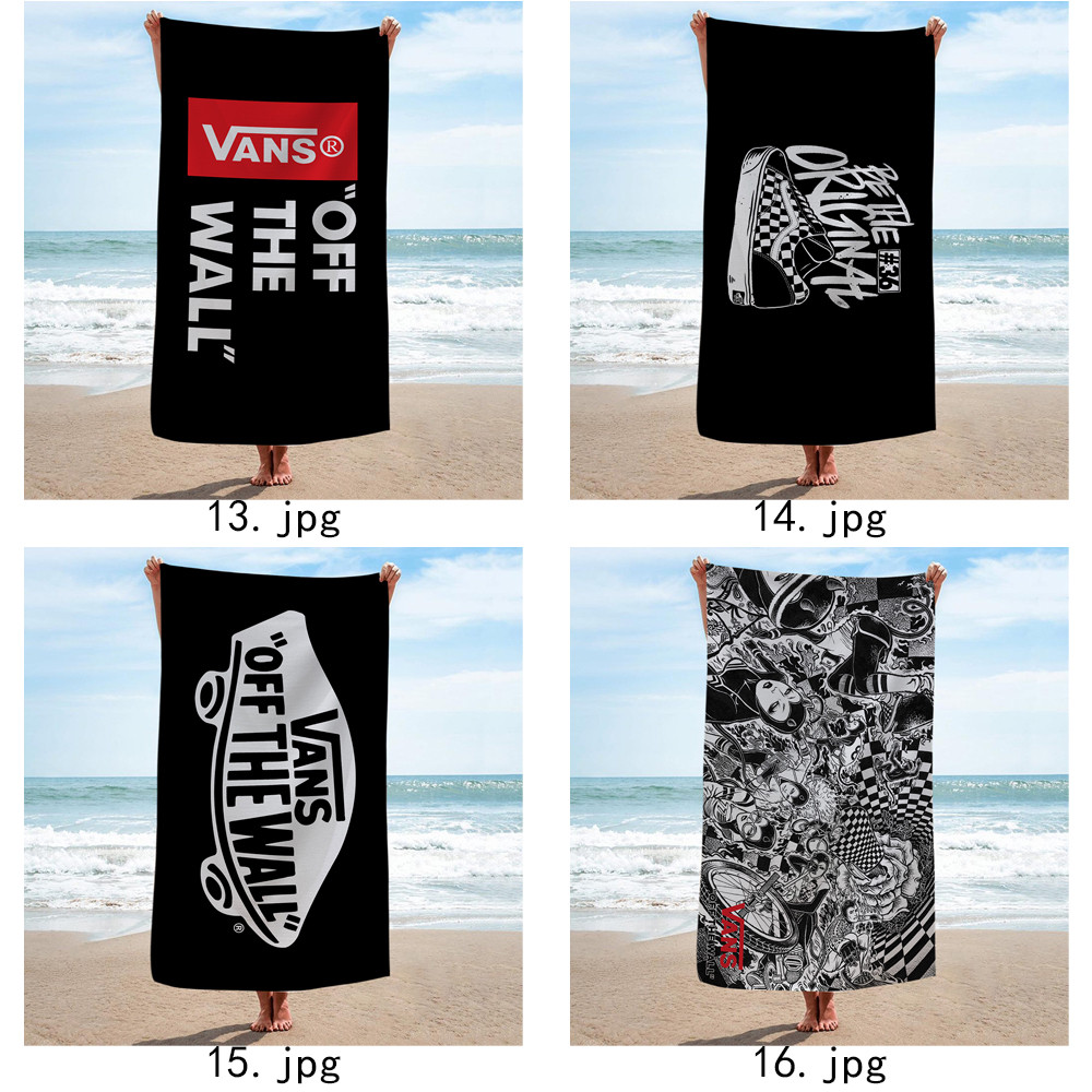 Giày Art Vans Logo Khăn tắm vách ngăn, Khăn tắm bể bơi đi biển, Quà tặng kỷ niệm sinh nhật